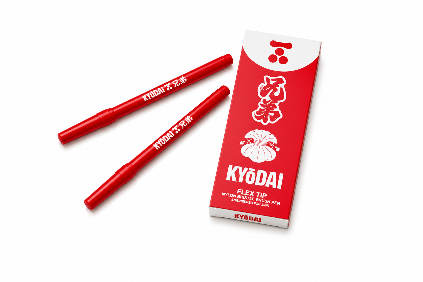Kyodai brush pen flex tip Tokyo red