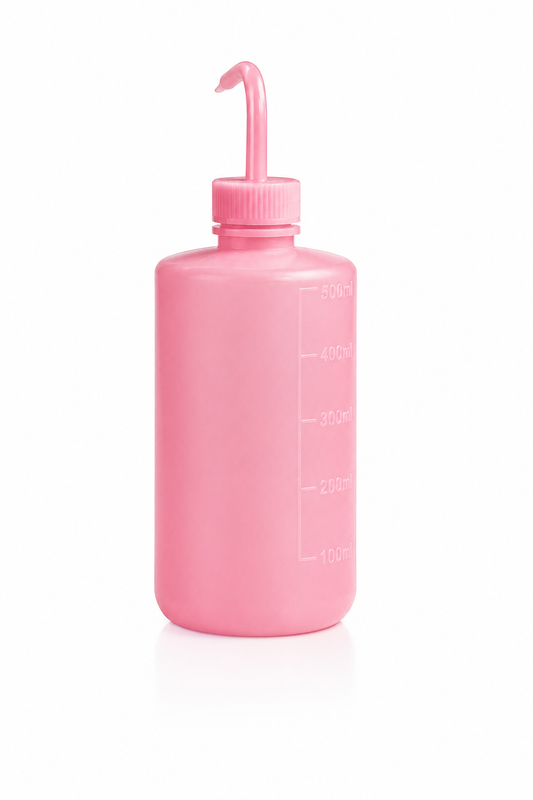 Pink spray bottle
