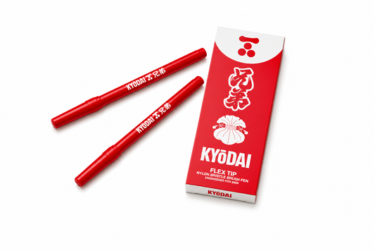 Kyodai brush pen flex tip Tokyo red