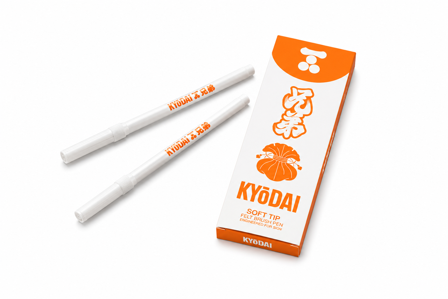 Kyodai brush pen soft tip golden yellow