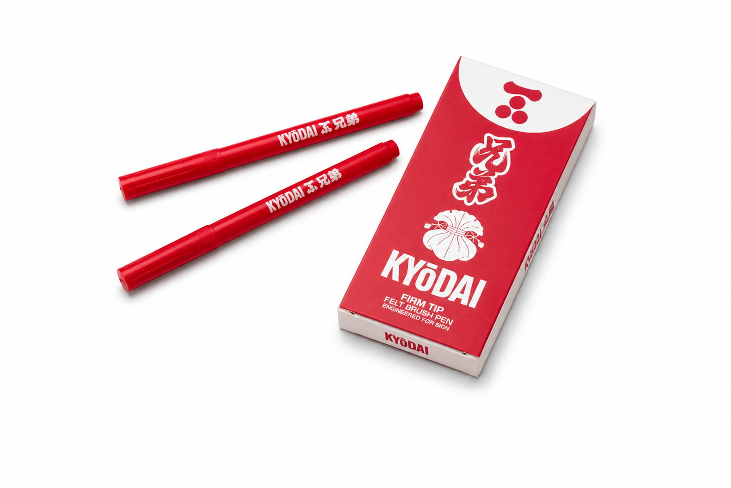 Kyodai brush pen firm tip Tokyo red