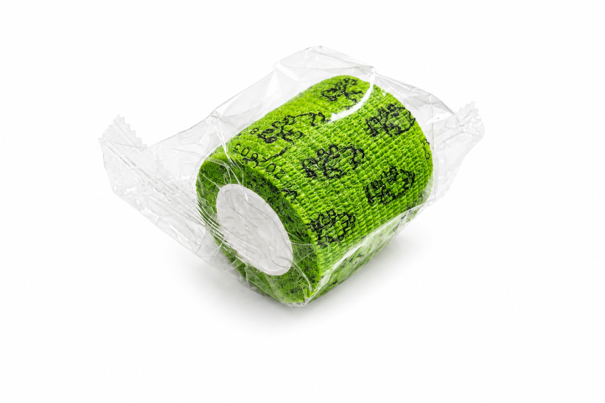Grass green dog cohesive band